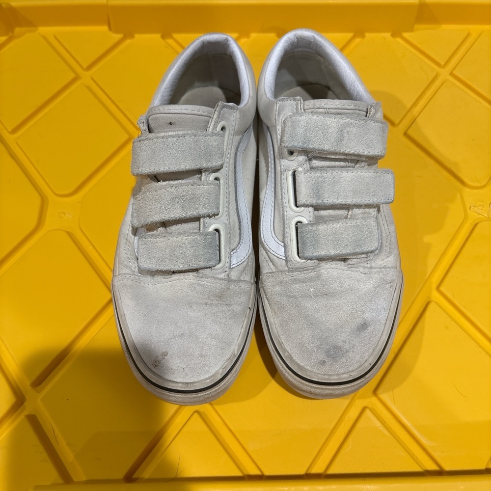 White Velcro Sneakers